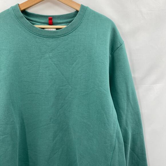 Topo Designs Teal Crewneck Sweatshirtc - Picture 3 of 6